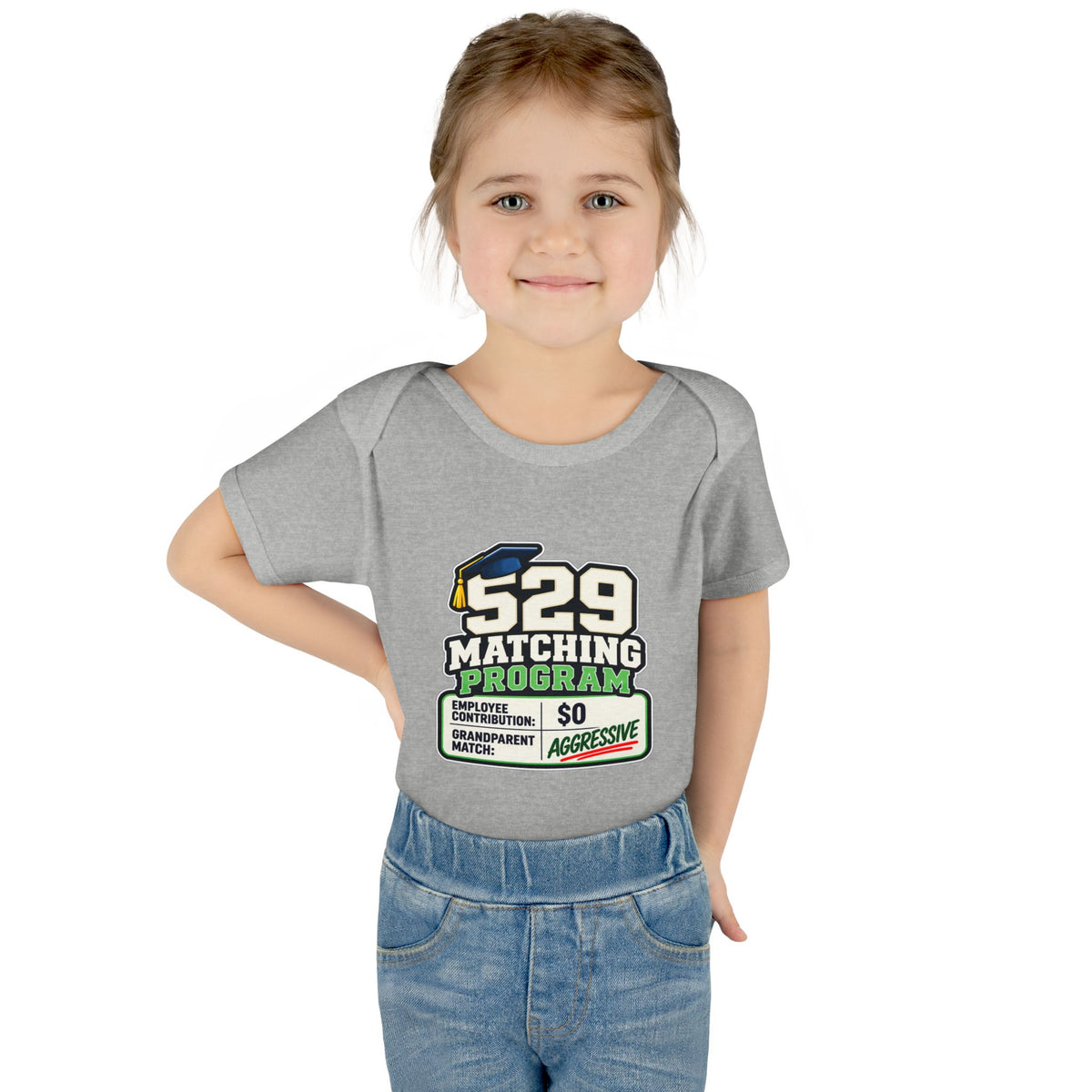 529 Matching Program: Grandparents Baby Bodysuit | Funny Finance Kids Clothing