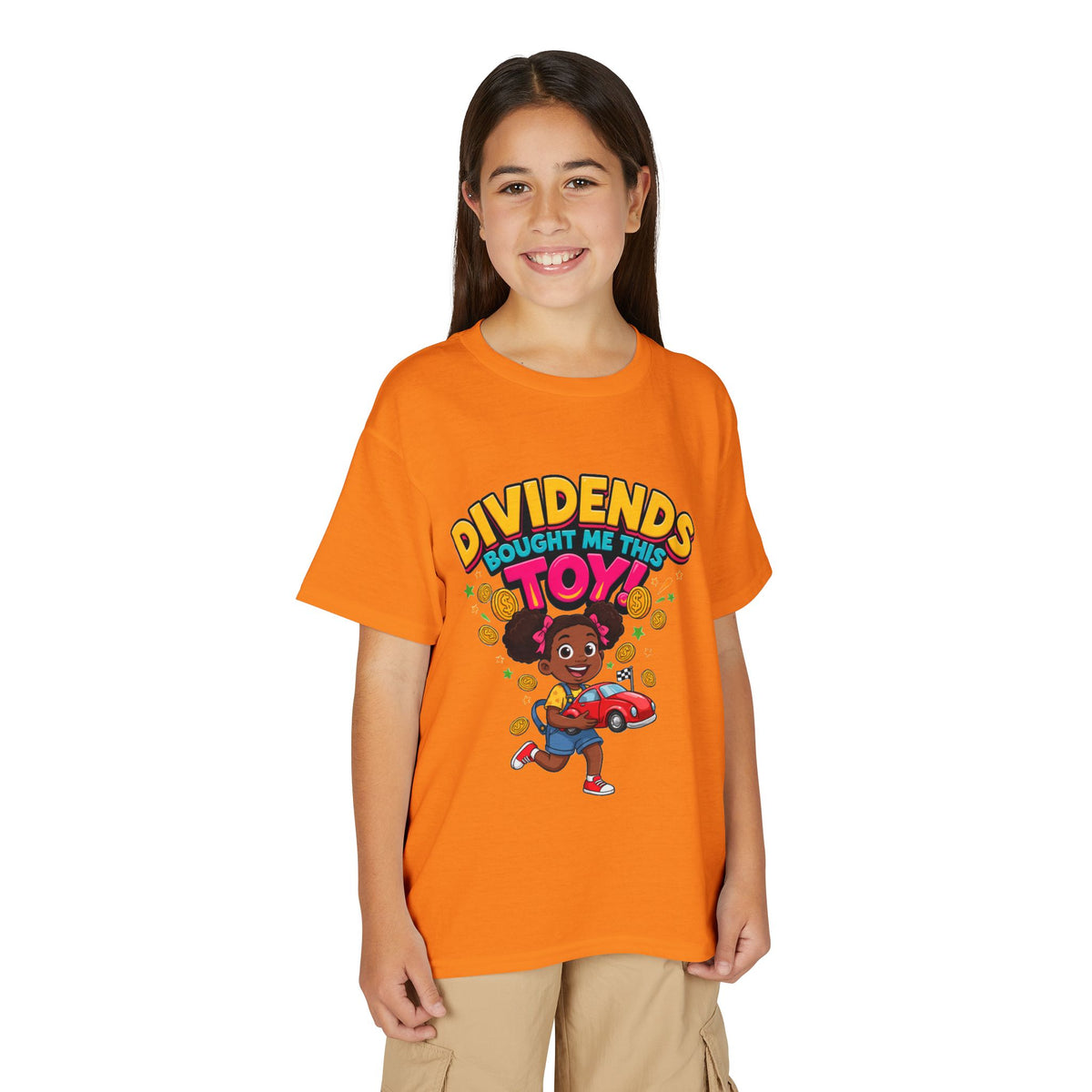 DIVIDENDS BOUGHT ME THIS TOY. Girls' Youth Tee | Funny Finance Kids Clothing
