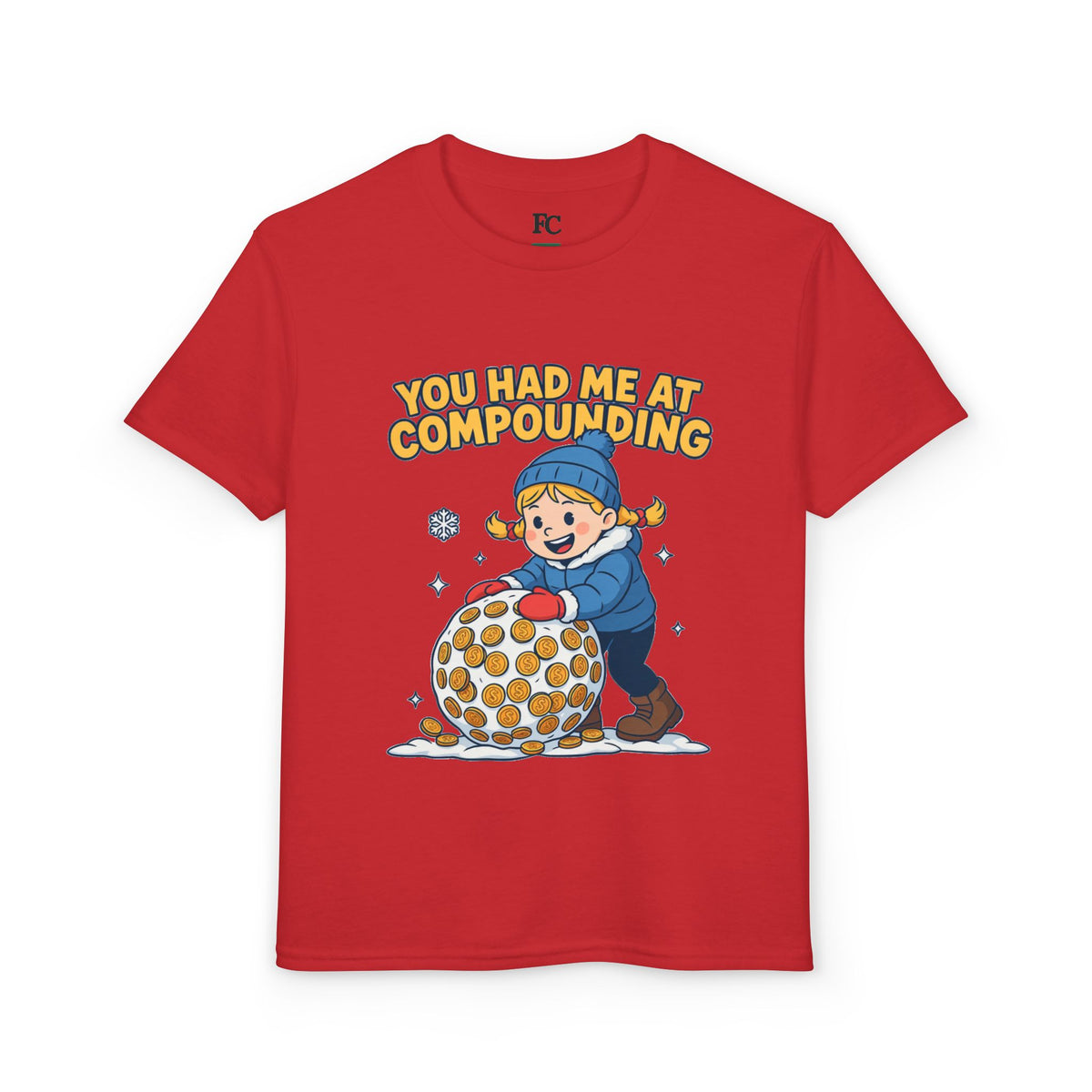 YOU HAD ME AT COMPOUNDING. Girls' Youth Tee | Funny Finance Kids Clothing