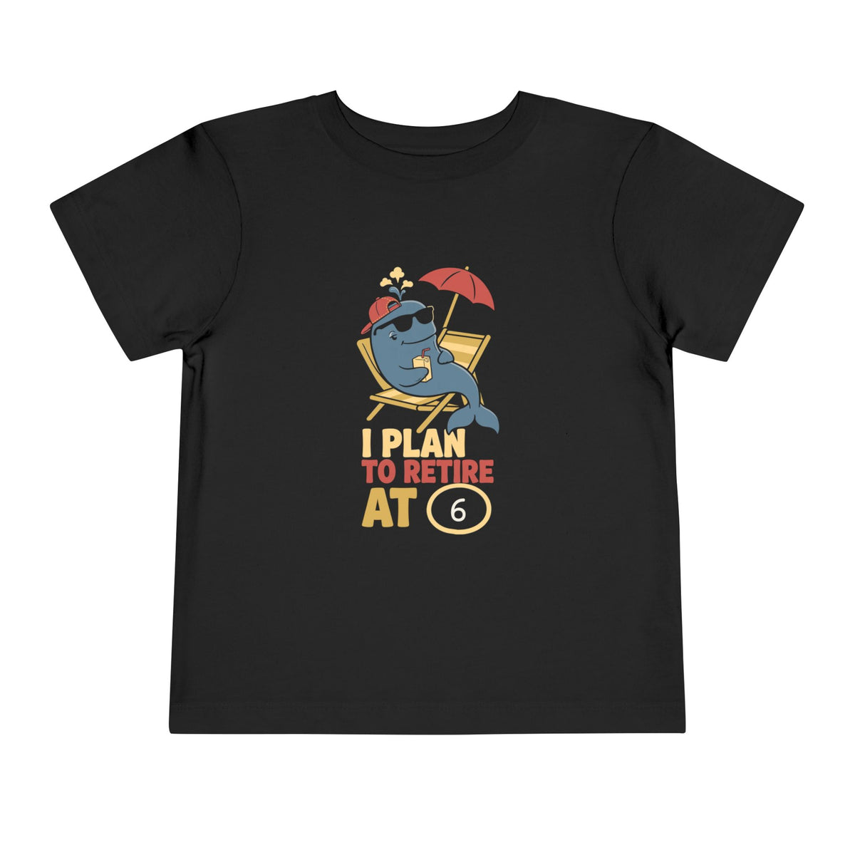 I PLAN TO RETIRE AT [AGE]. Toddler Tee | Personalized Funny Finance Kids Shirt