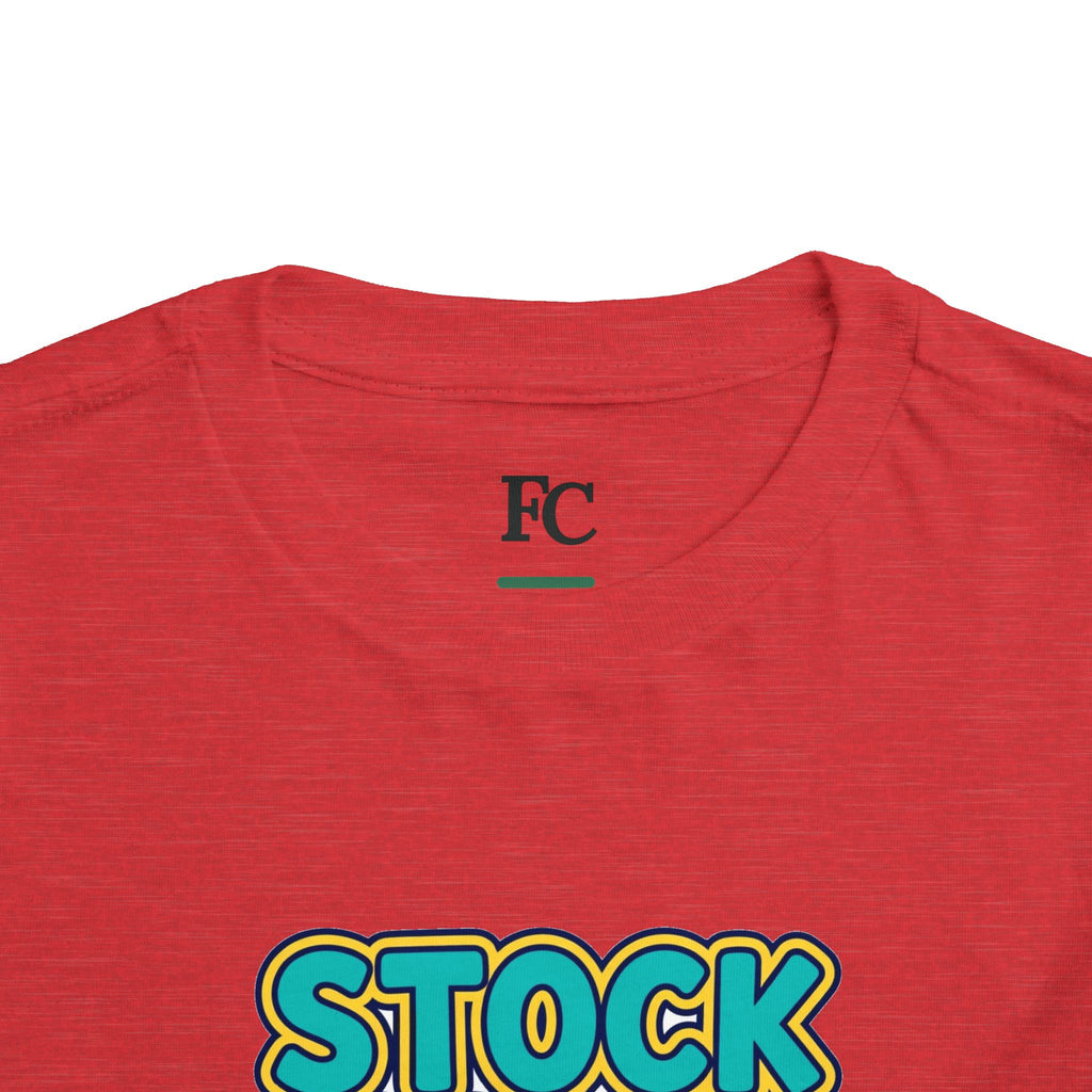 STOCK SPLIT. Girls' Toddler Tee | Funny Finance Kids Clothing