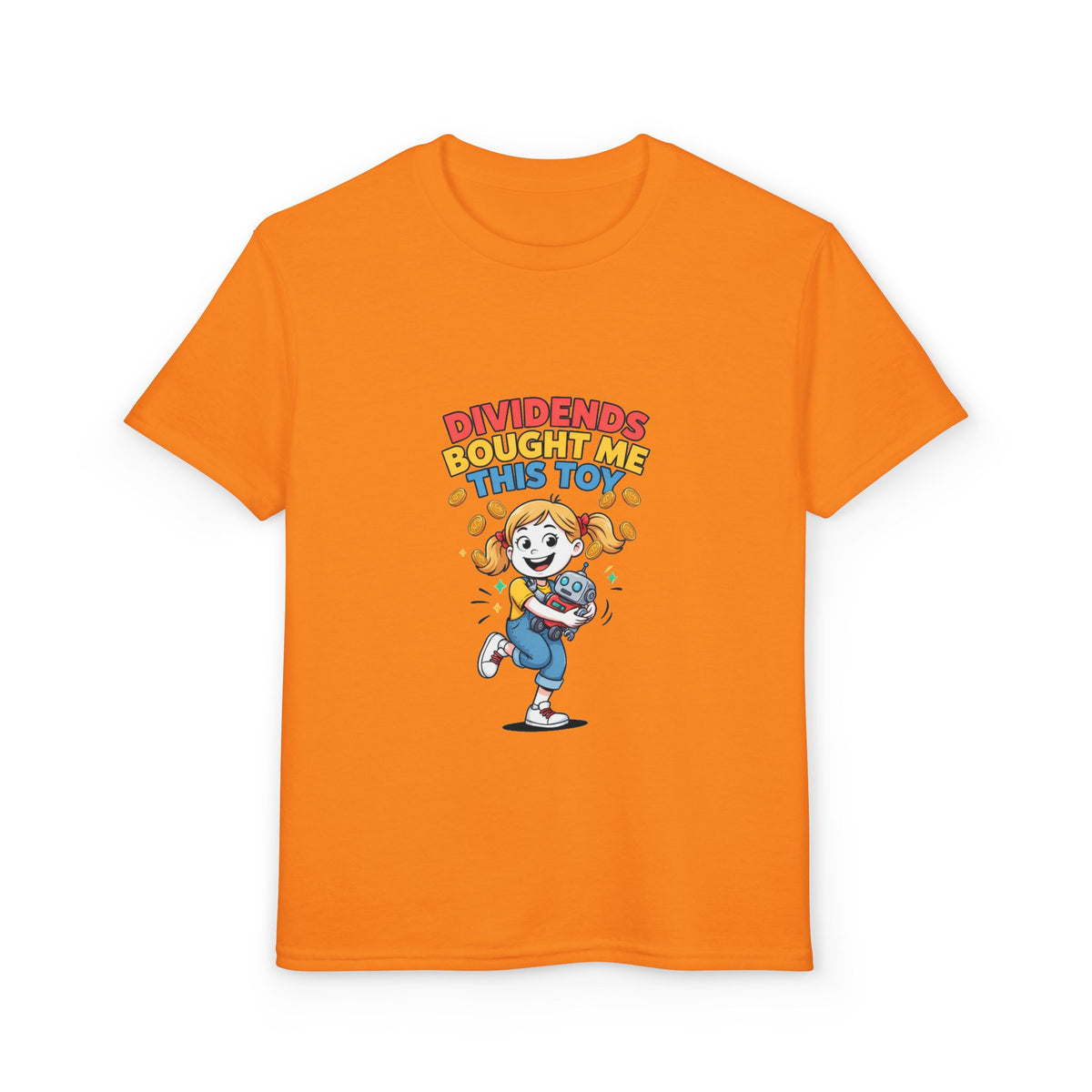 DIVIDENDS BOUGHT ME THIS TOY. Girls' Youth Tee | Funny Finance Kids Clothing