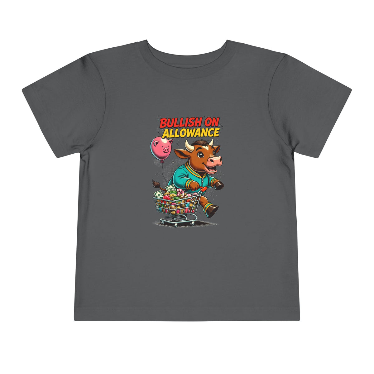 BULLISH ON ALLOWANCE. Toddler Tee | Funny Finance Kids Clothing