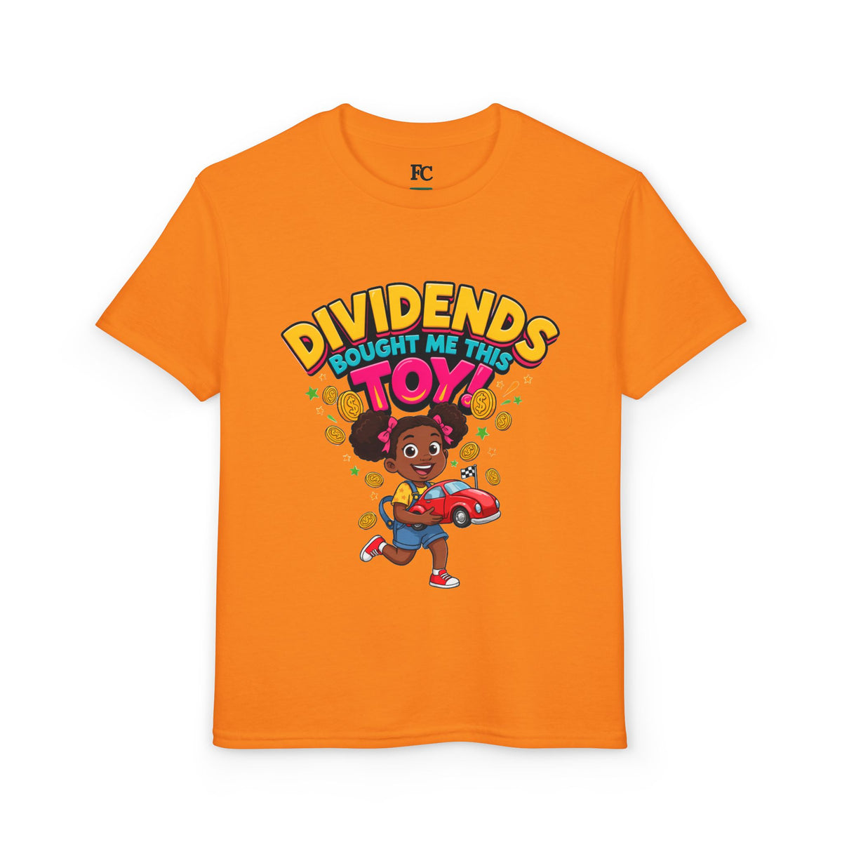 DIVIDENDS BOUGHT ME THIS TOY. Girls' Youth Tee | Funny Finance Kids Clothing