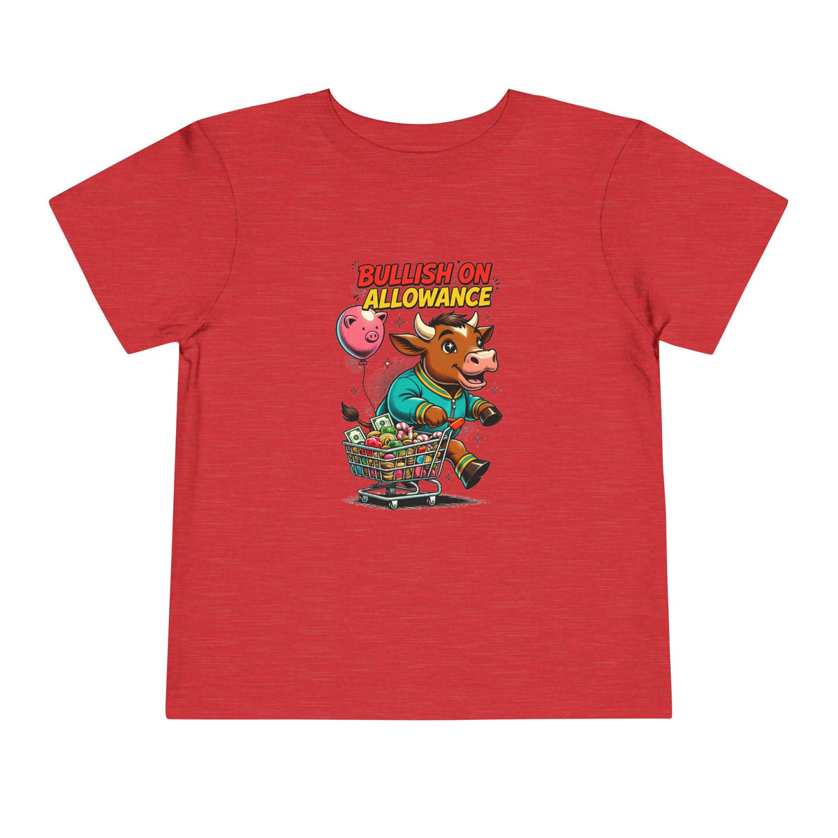 BULLISH ON ALLOWANCE. Toddler Tee | Funny Finance Kids Clothing