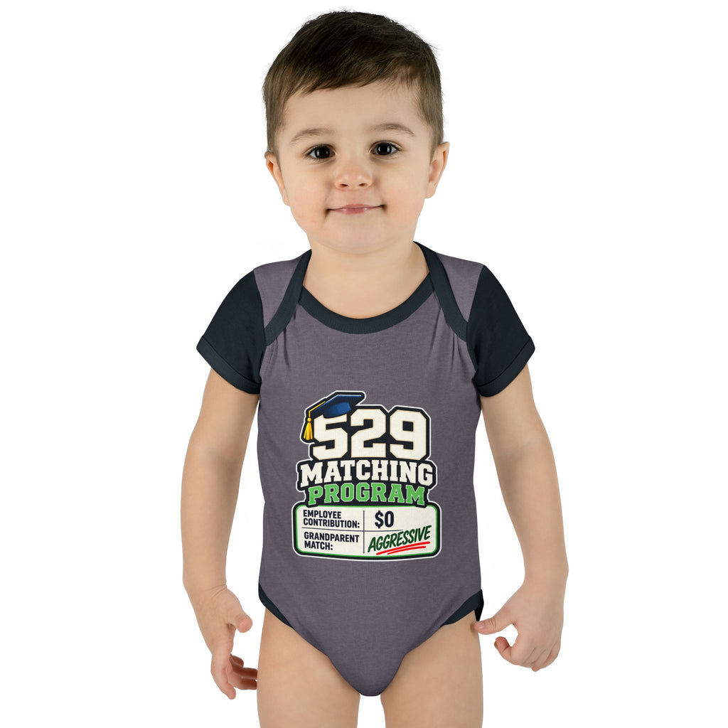 529 Matching Program: Grandparents Baby Bodysuit | Funny Finance Kids Clothing