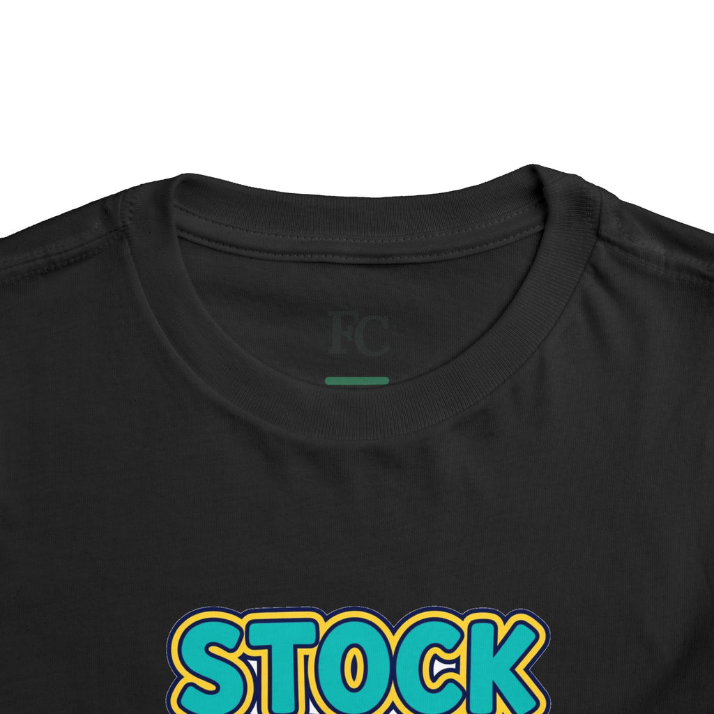 STOCK SPLIT. Girls' Toddler Tee | Funny Finance Kids Clothing