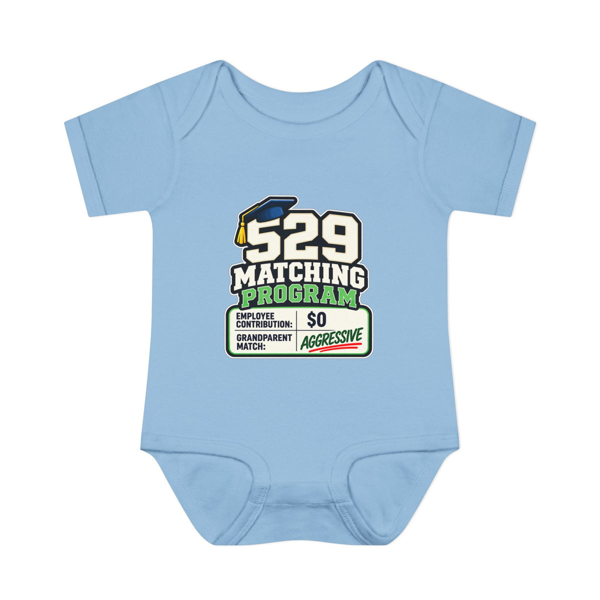 529 Matching Program: Grandparents Baby Bodysuit | Funny Finance Kids Clothing