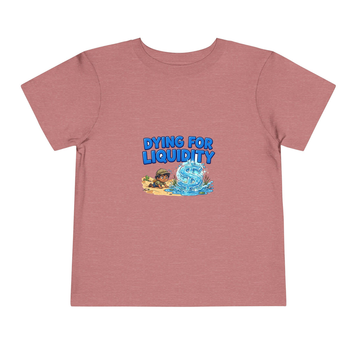 DYING FOR LIQUIDITY. Boys' Toddler Tee | Funny Finance Kids Clothing