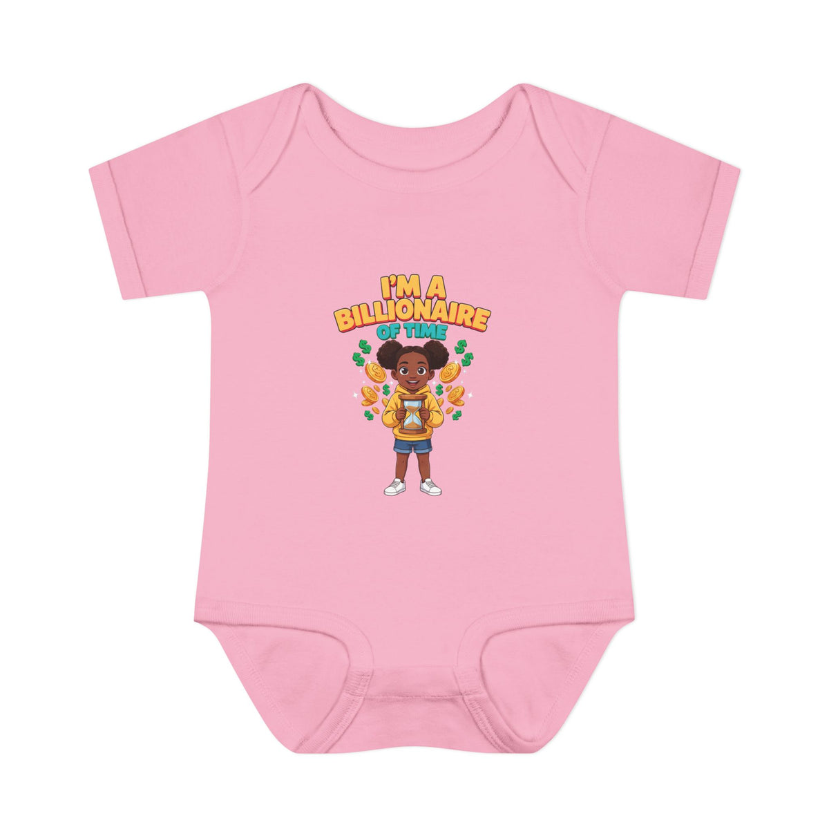 I'M A BILLIONAIRE OF TIME. Boys' Baby Bodysuit | Funny Finance Kids Clothing