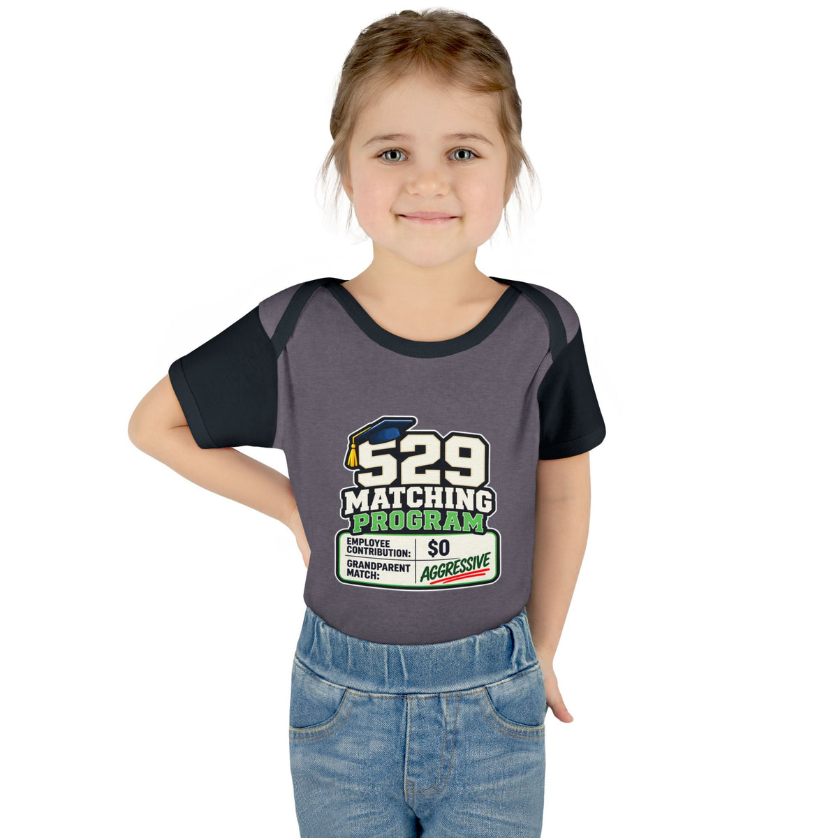 529 Matching Program: Grandparents Baby Bodysuit | Funny Finance Kids Clothing