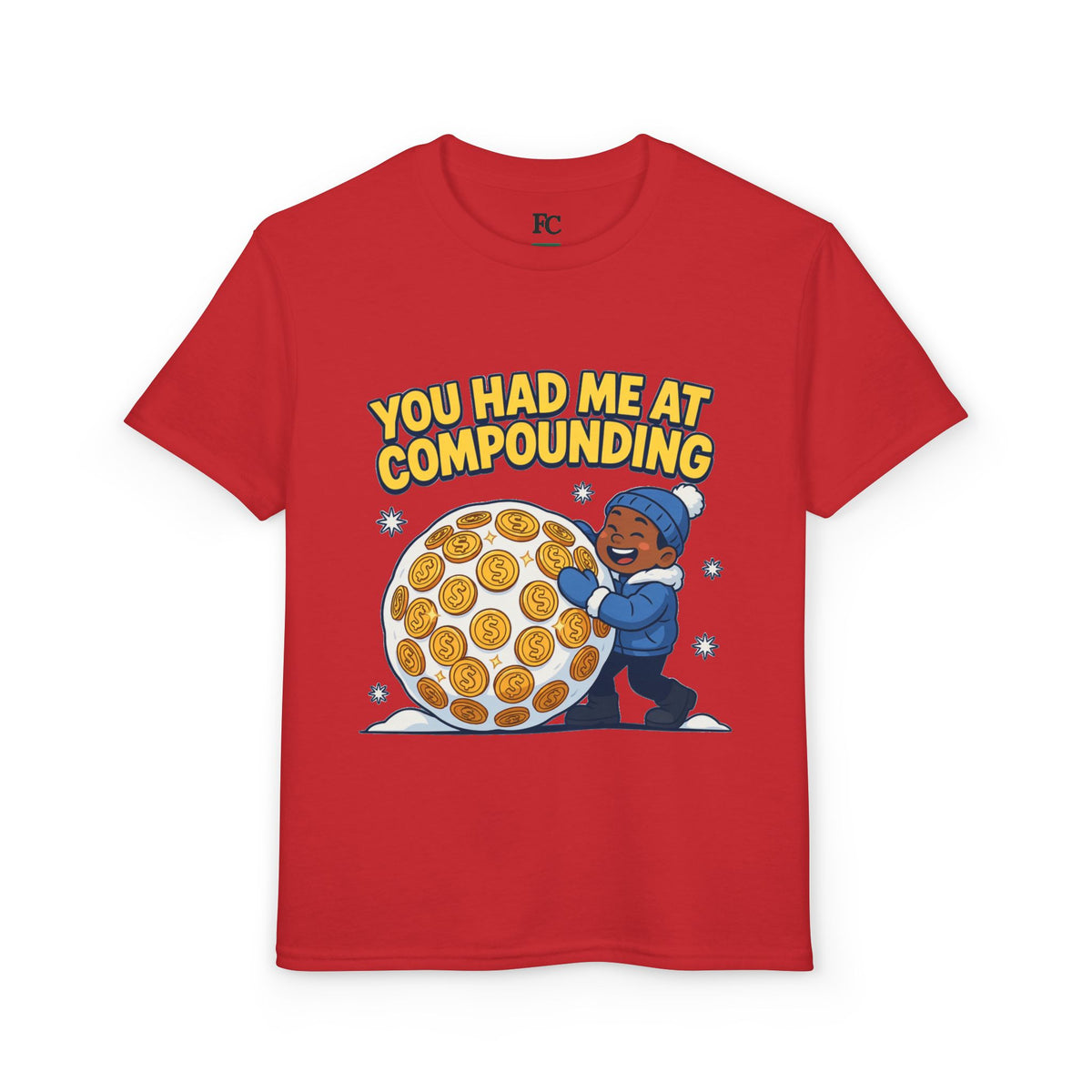 YOU HAD ME AT COMPOUNDING. Boys' Youth Tee | Funny Finance Kids Clothing