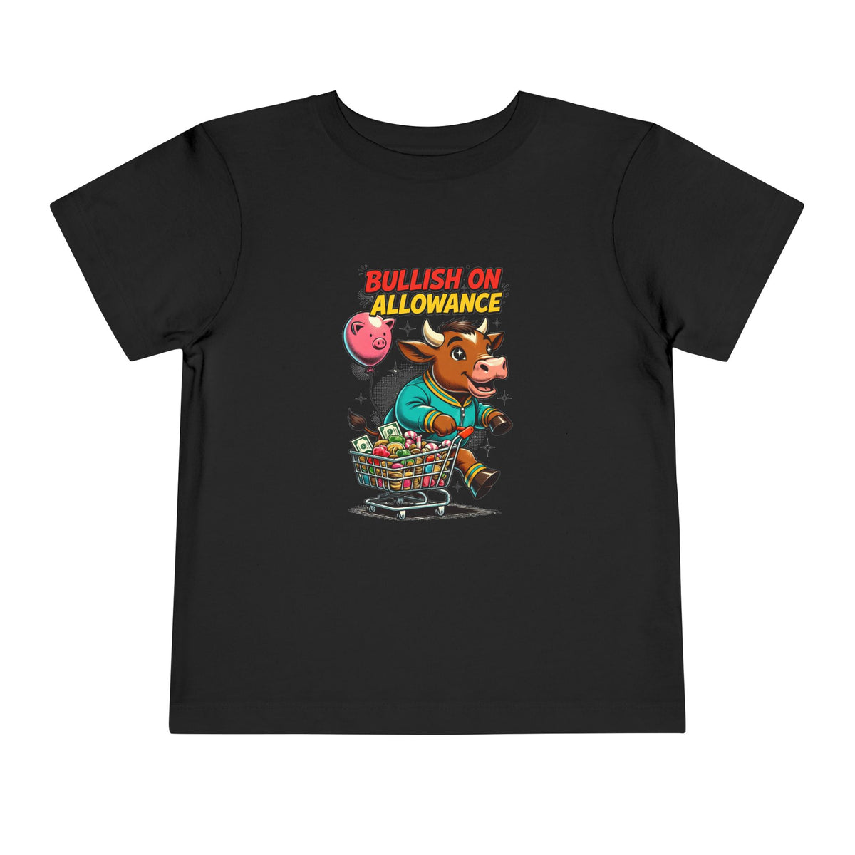 BULLISH ON ALLOWANCE. Toddler Tee | Funny Finance Kids Clothing