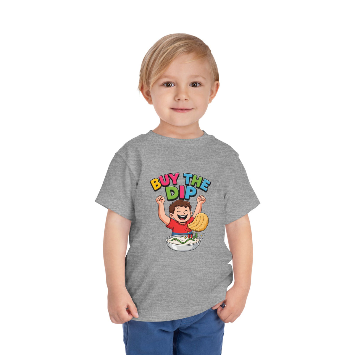 BUY THE DIP. Boys' Toddler Tee | Funny Finance Kids Clothing
