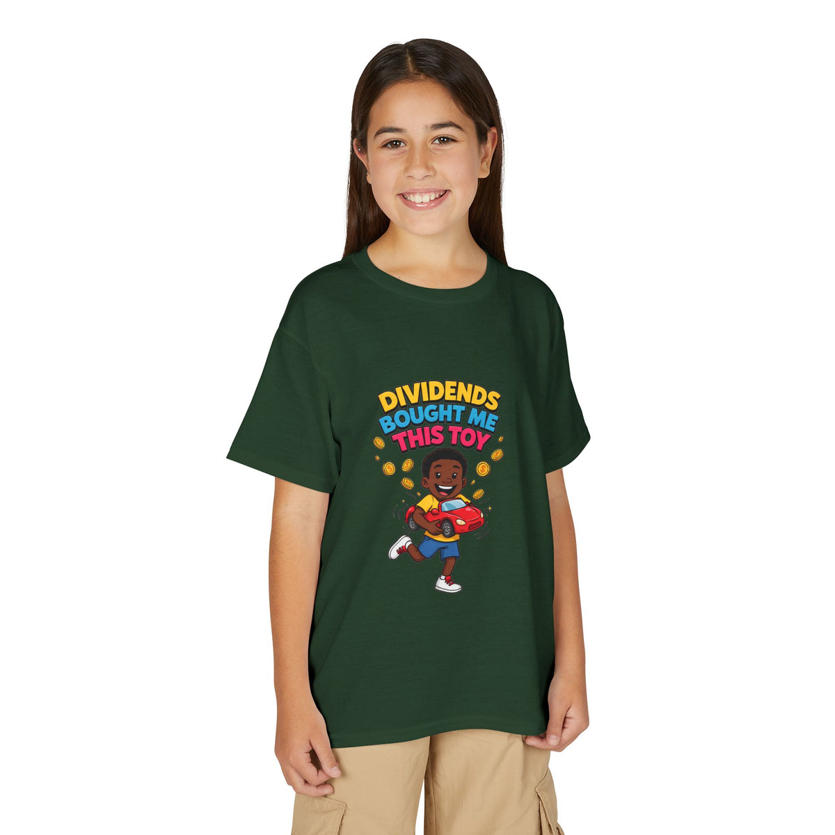 DIVIDENDS BOUGHT ME THIS TOY. Boys' Youth Tee | Funny Finance Kids Clothing