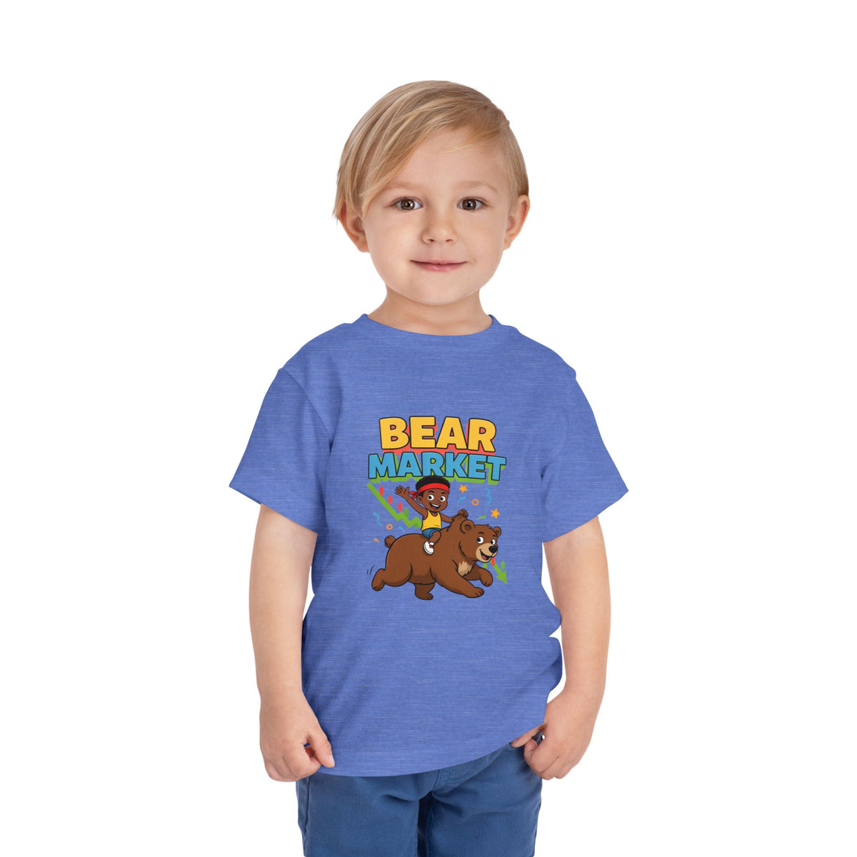 BEAR MARKET. Boys' Toddler Tee | Funny Finance Kids Clothing