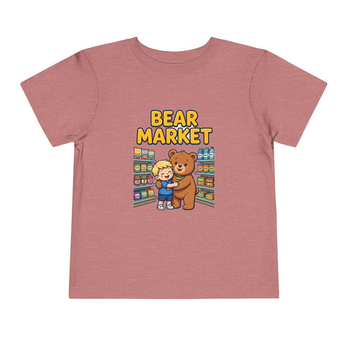 BEAR MARKET. Boys' Toddler Tee | Funny Finance Kids Clothing