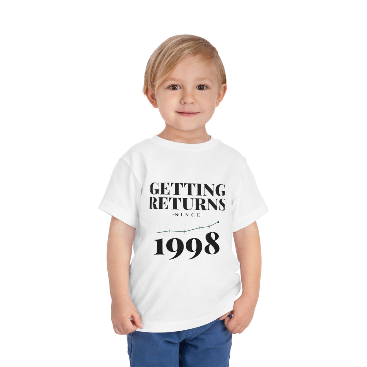 GETTING RETURNS SINCE [YEAR]. Toddler Tee | Personalized Funny Finance Kids Shirt