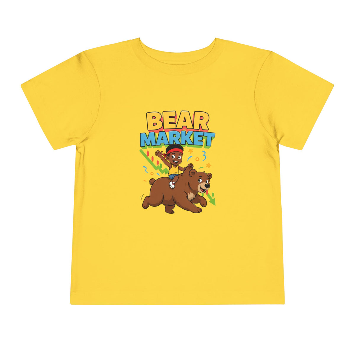 BEAR MARKET. Boys' Toddler Tee | Funny Finance Kids Clothing