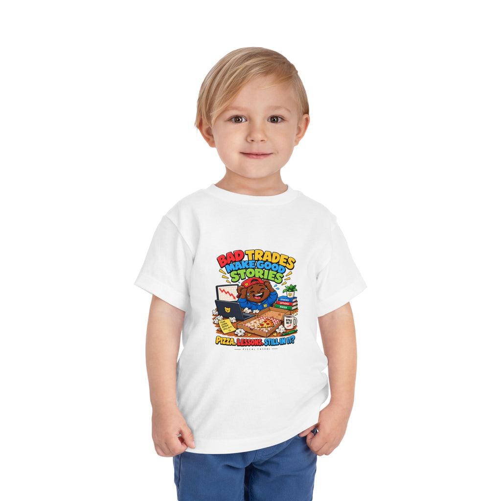 BEAR BAD TRADES. Toddler Tee | Funny Finance Kids Clothing
