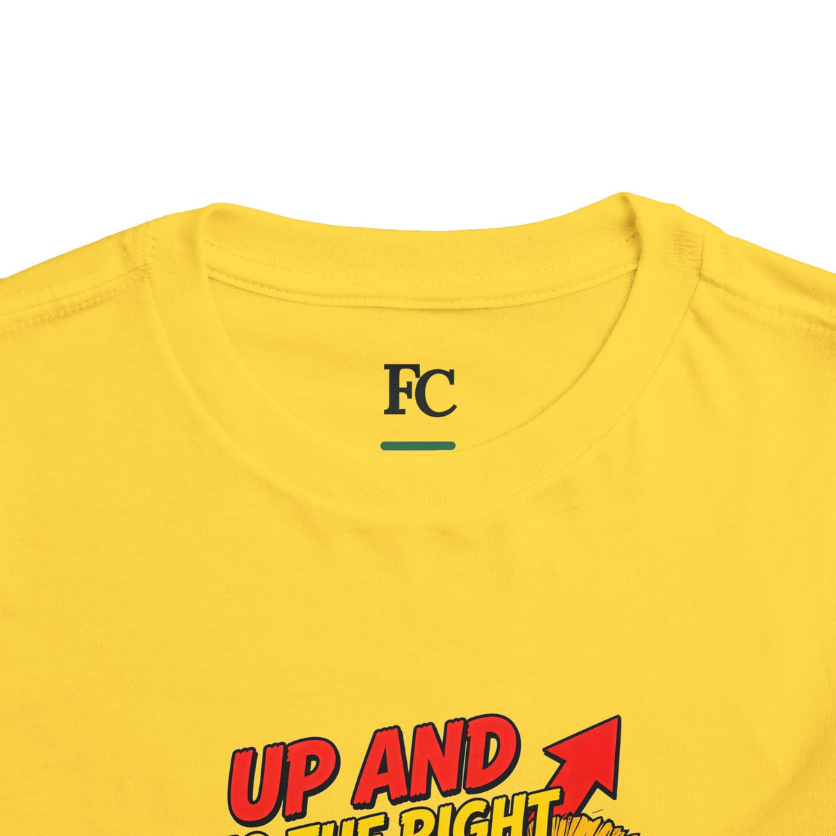 UP AND TO THE RIGHT. Toddler Tee | Funny Finance Kids Clothing