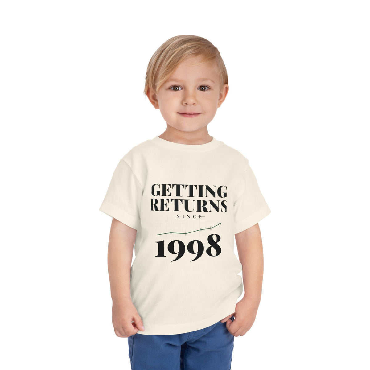 GETTING RETURNS SINCE [YEAR]. Toddler Tee | Personalized Funny Finance Kids Shirt