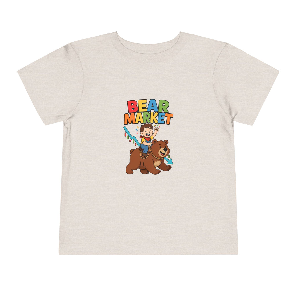 BEAR MARKET. Boys' Toddler Tee | Funny Finance Kids Clothing