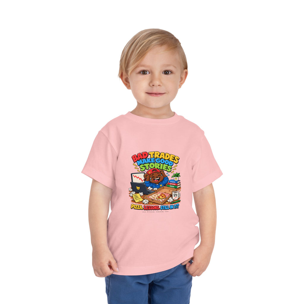 BEAR BAD TRADES. Toddler Tee | Funny Finance Kids Clothing
