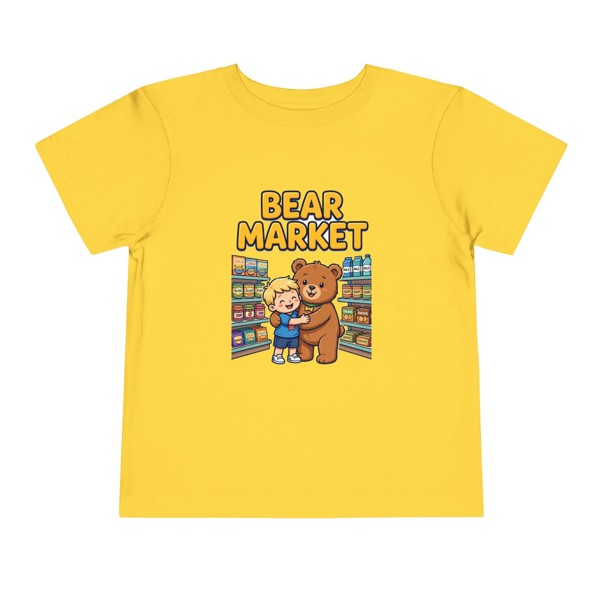 BEAR MARKET. Boys' Toddler Tee | Funny Finance Kids Clothing