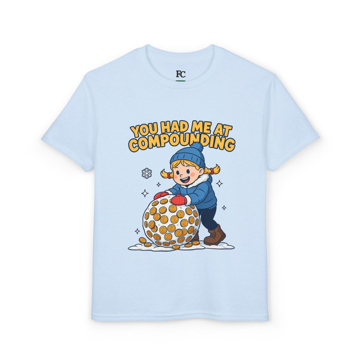 YOU HAD ME AT COMPOUNDING. Girls' Youth Tee | Funny Finance Kids Clothing