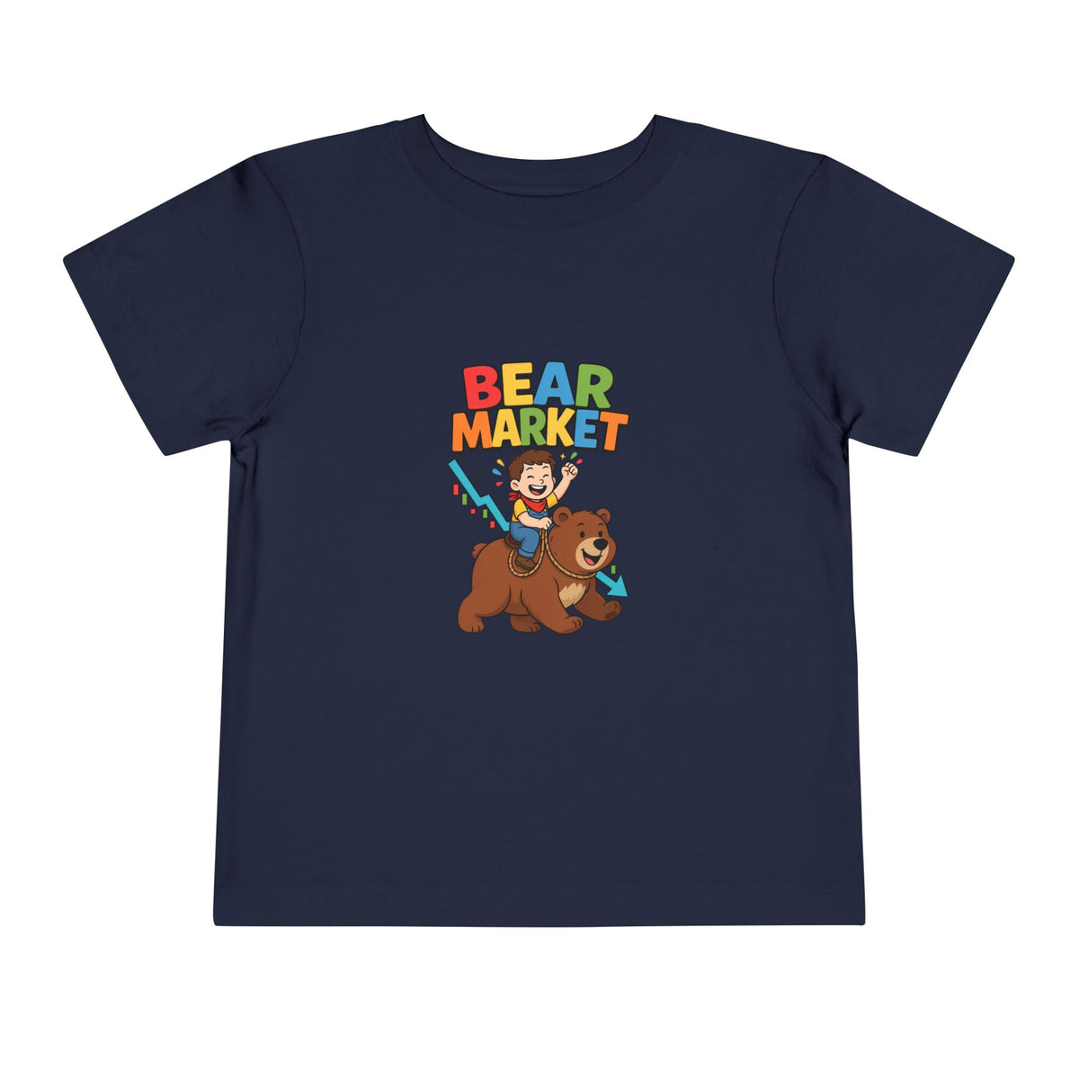BEAR MARKET. Boys' Toddler Tee | Funny Finance Kids Clothing