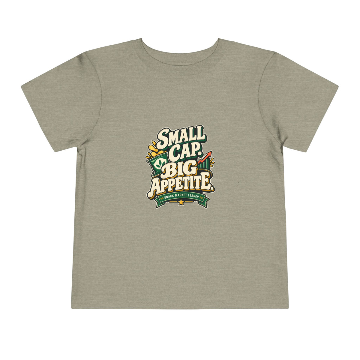 SMALL CAP. BIG APPETITE. Toddler Tee | Funny Finance Kids Clothing