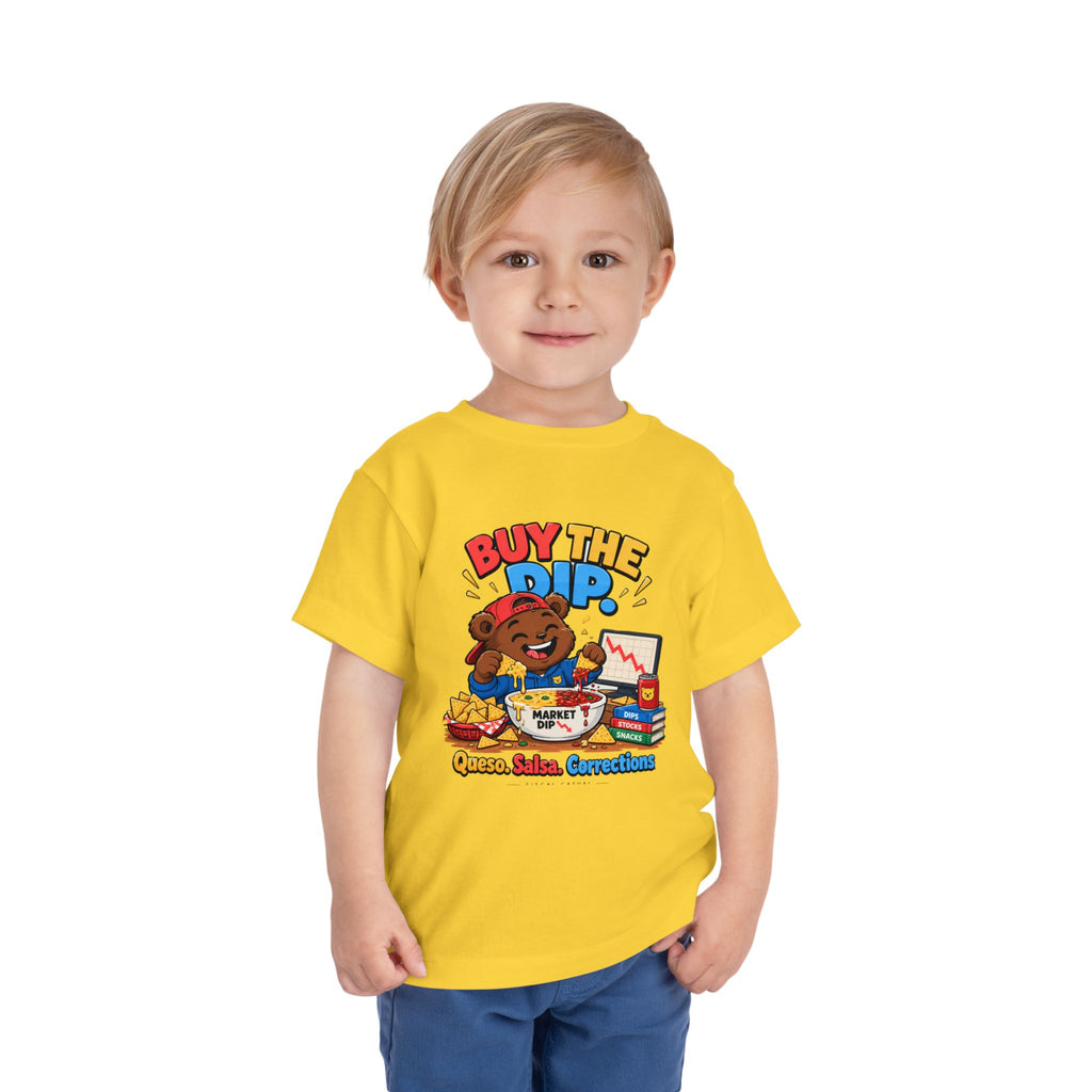 BUY THE DIP BEAR. Toddler Tee | Funny Finance Kids Clothing