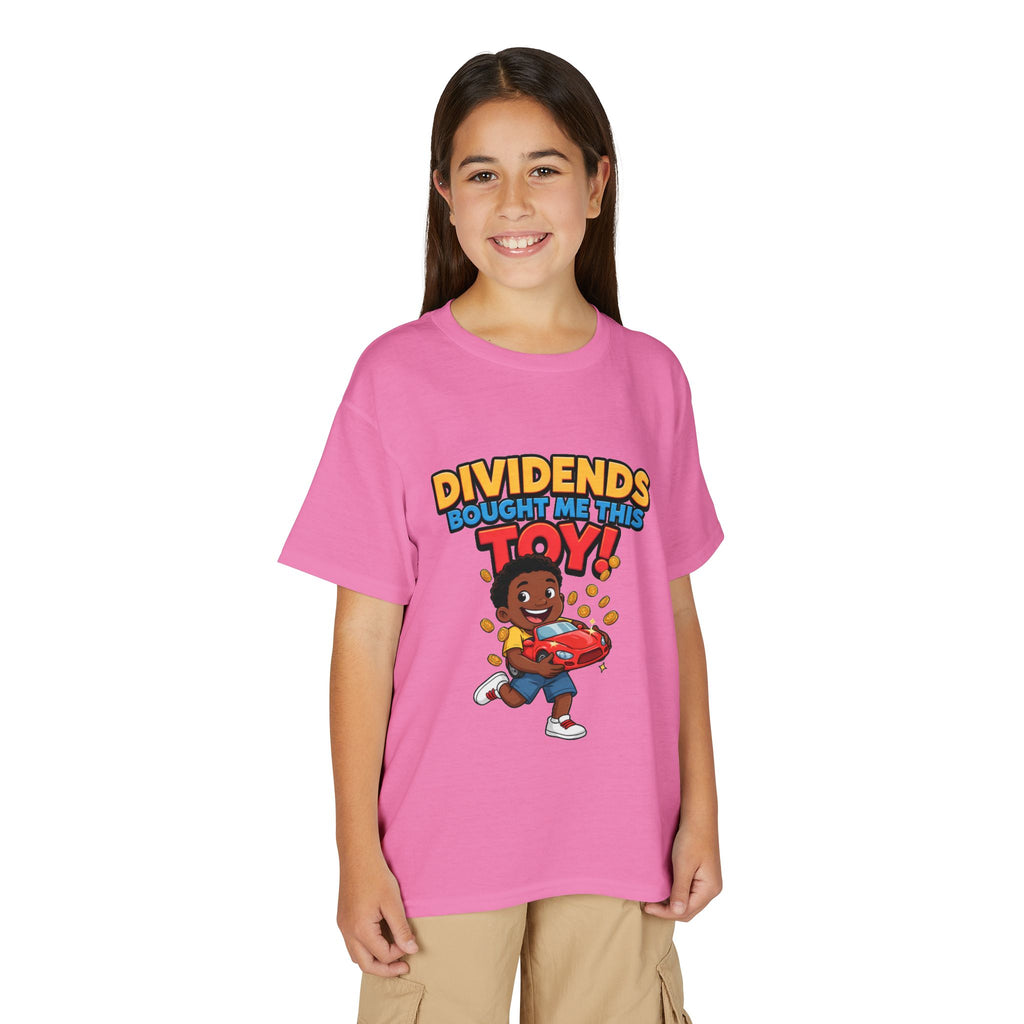 DIVIDENDS BOUGHT ME THIS TOY. Boys' Youth Tee | Funny Finance Kids Clothing