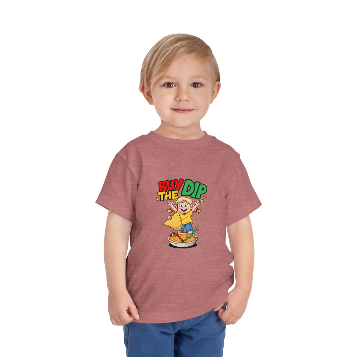 BUY THE DIP. Girls' Toddler Tee | Funny Finance Kids Clothing