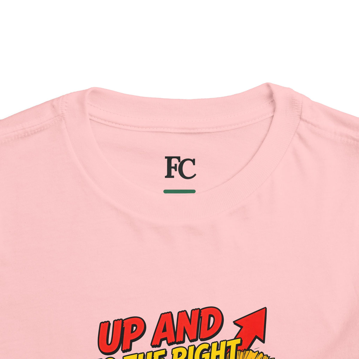 UP AND TO THE RIGHT. Toddler Tee | Funny Finance Kids Clothing