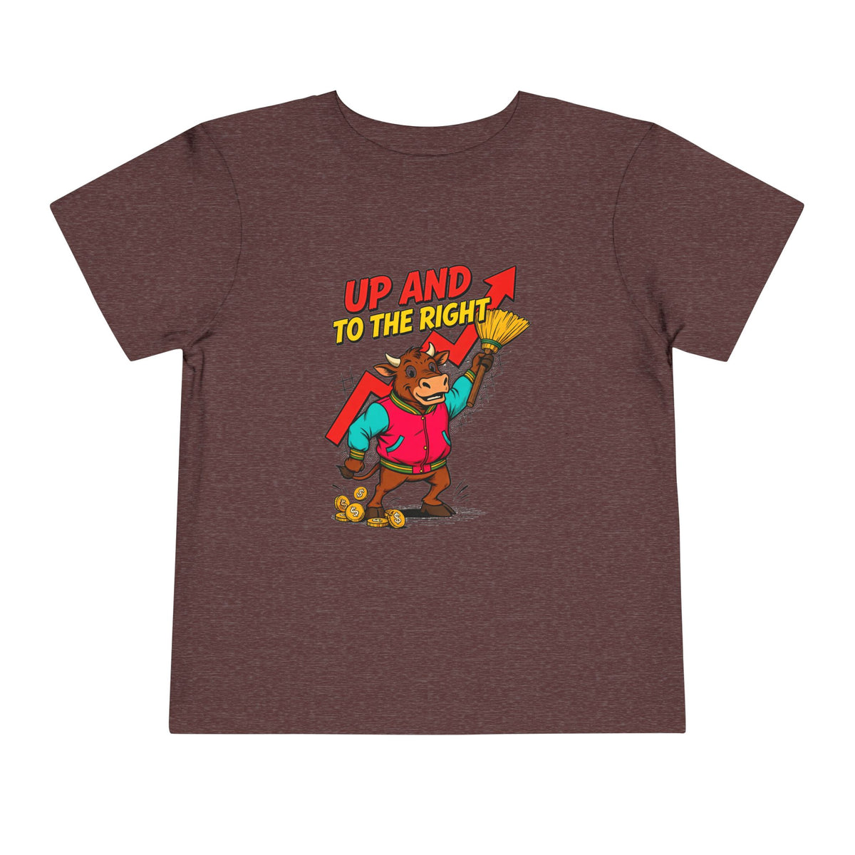 UP AND TO THE RIGHT. Toddler Tee | Funny Finance Kids Clothing