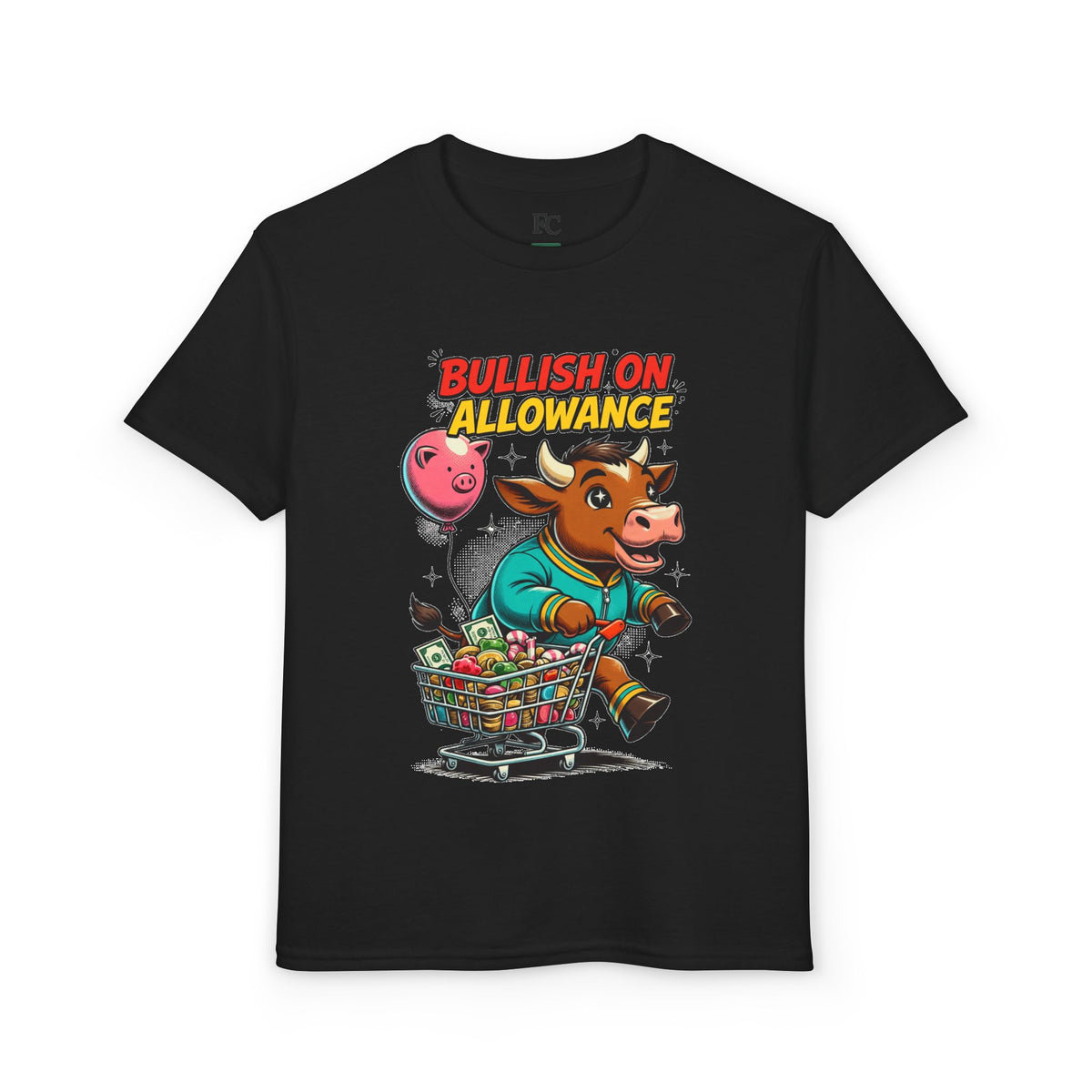 BULLISH ON ALLOWANCE. Youth Tee | Funny Finance Kids Clothing