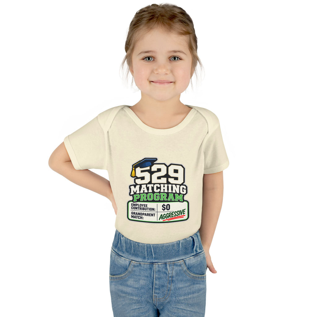 529 Matching Program: Grandparents Baby Bodysuit | Funny Finance Kids Clothing