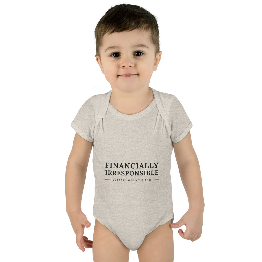 Financially Irresponsible Baby Bodysuit | Funny New Parent Gift