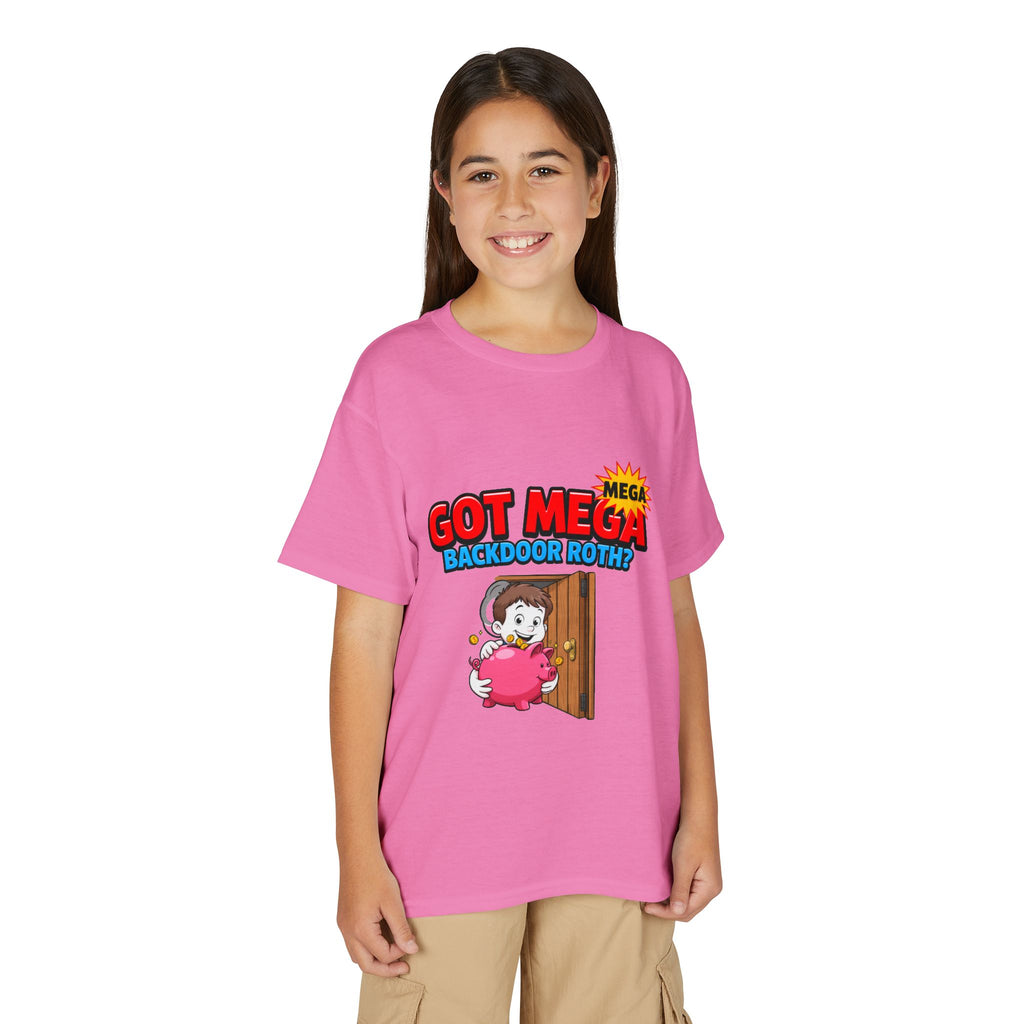 GOT MEGA BACKDOOR ROTH? Boys' Youth Tee | Funny Finance Kids Clothing