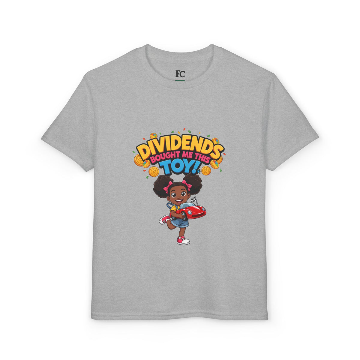 DIVIDENDS BOUGHT ME THIS TOY. Girls' Youth Tee | Funny Finance Kids Clothing