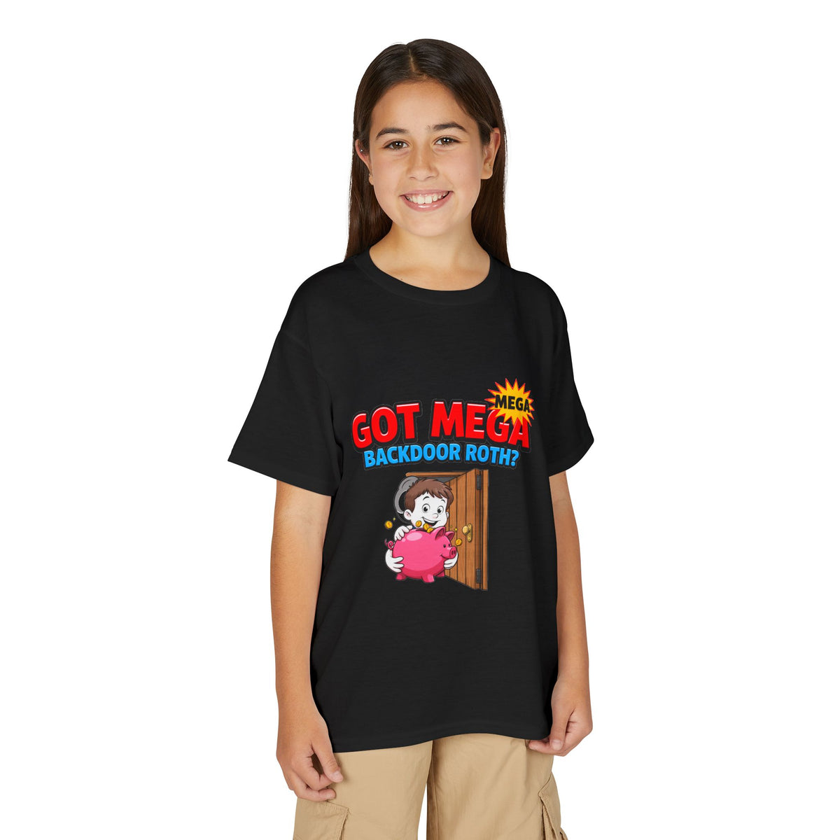 GOT MEGA BACKDOOR ROTH? Boys' Youth Tee | Funny Finance Kids Clothing