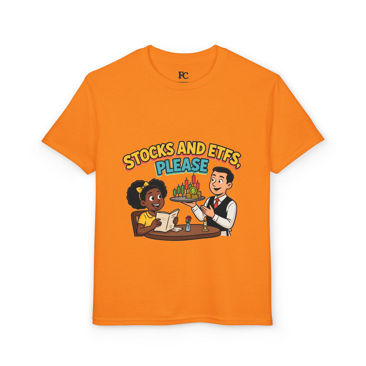 STOCKS AND ETFS, PLEASE. Girls' Youth Tee | Funny Finance Kids Clothing