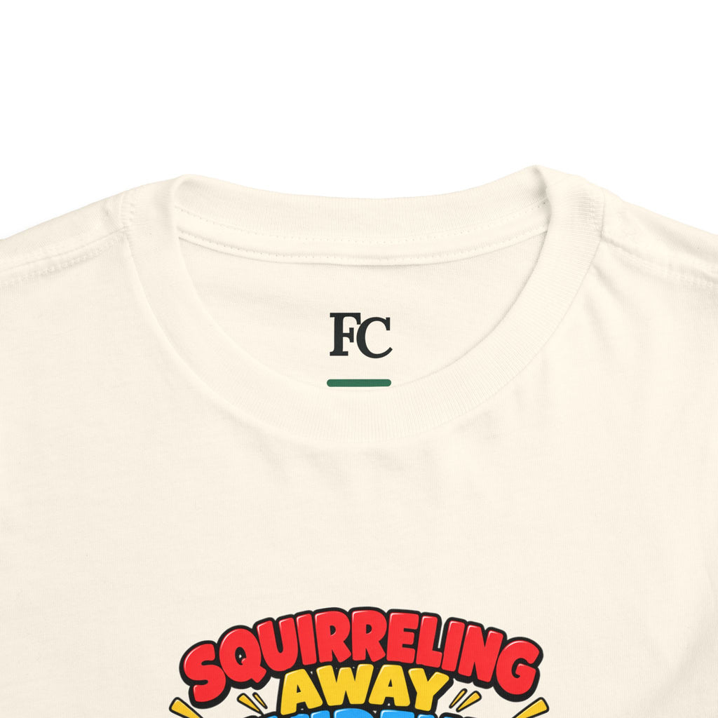 SQUIRRELING AWAY DIVIDENDS. Toddler Tee | Funny Finance Kids Clothing