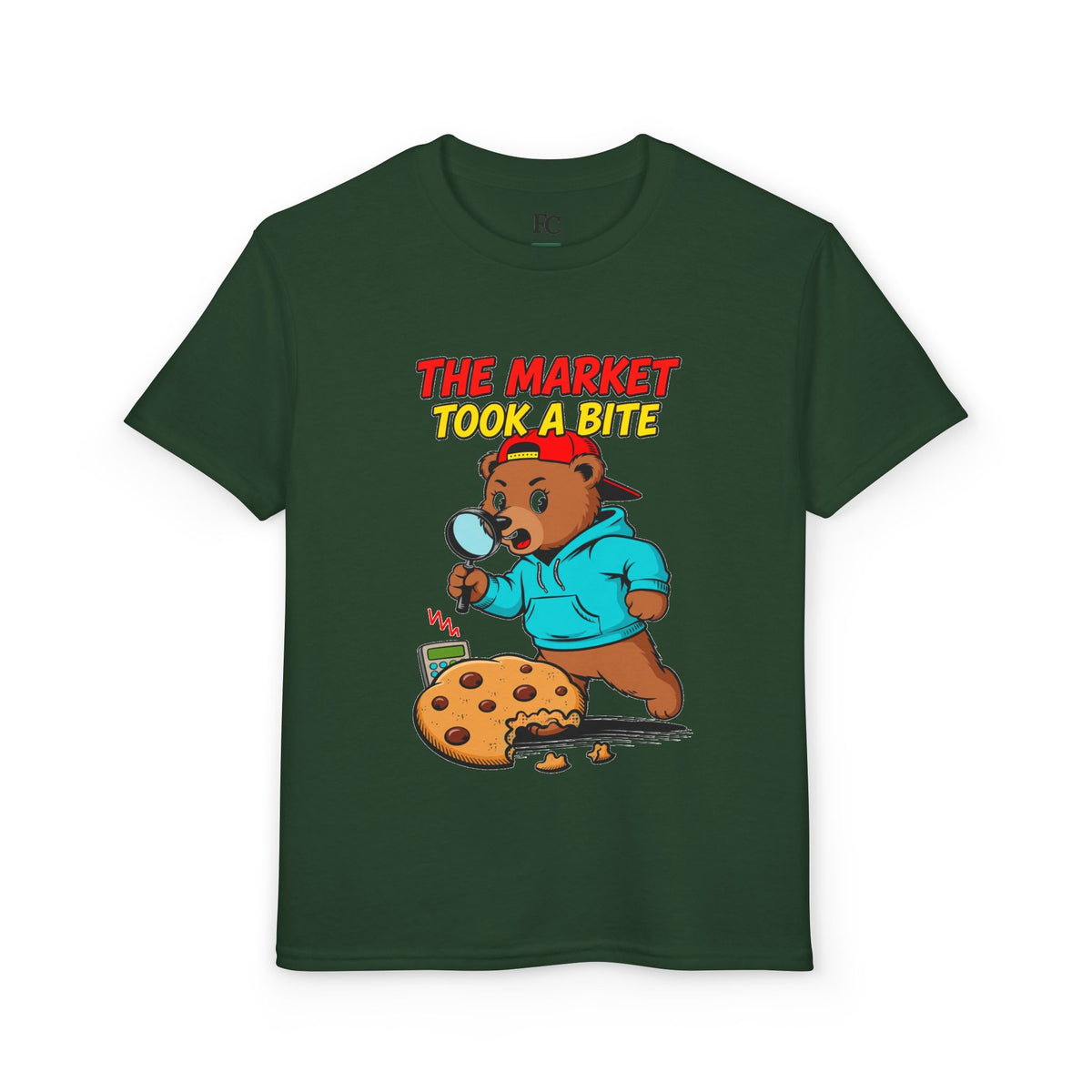 THE MARKET TOOK A BITE. Youth Tee | Funny Finance Kids Clothing
