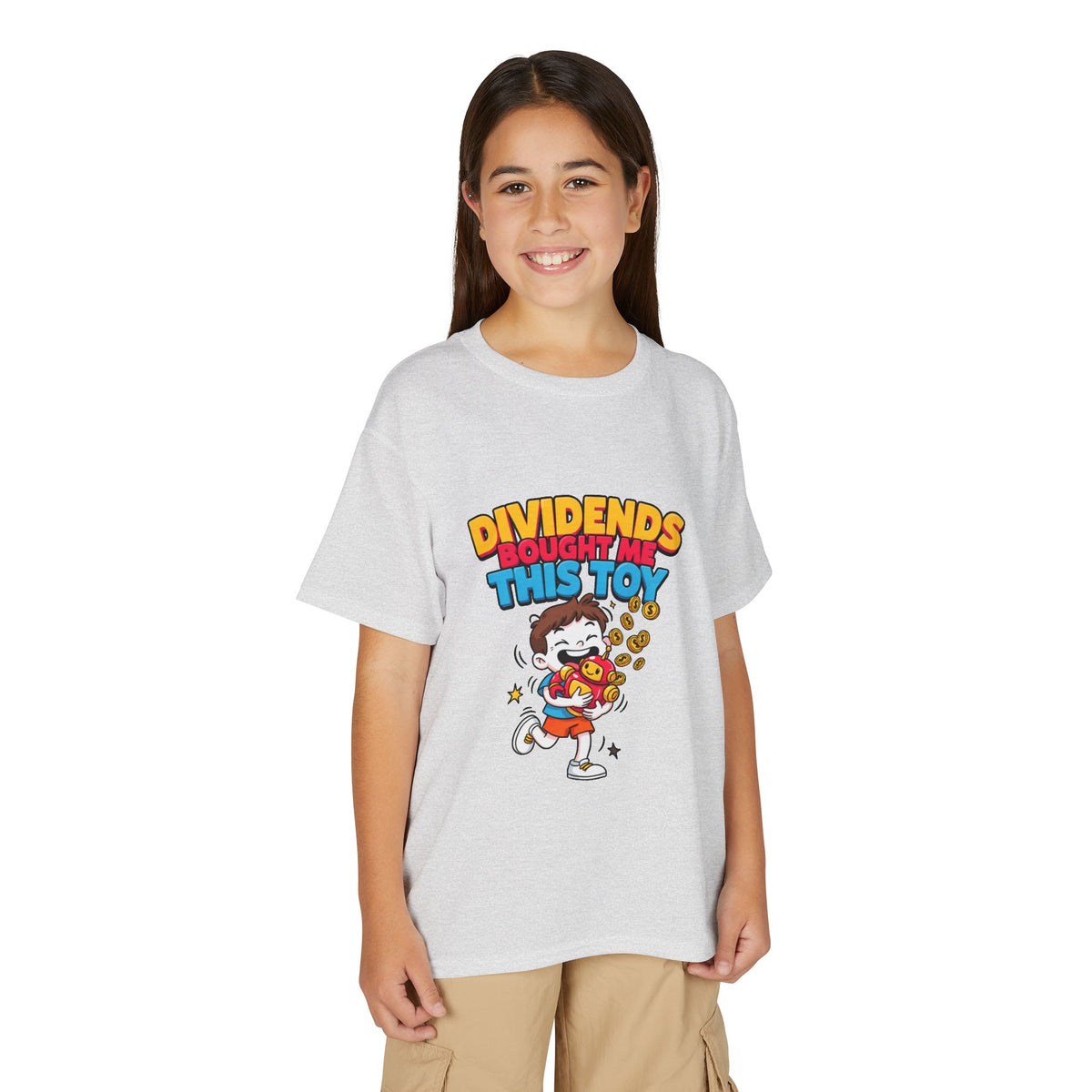 DIVIDENDS BOUGHT ME THIS TOY. Boys' Youth Tee | Funny Finance Kids Clothing