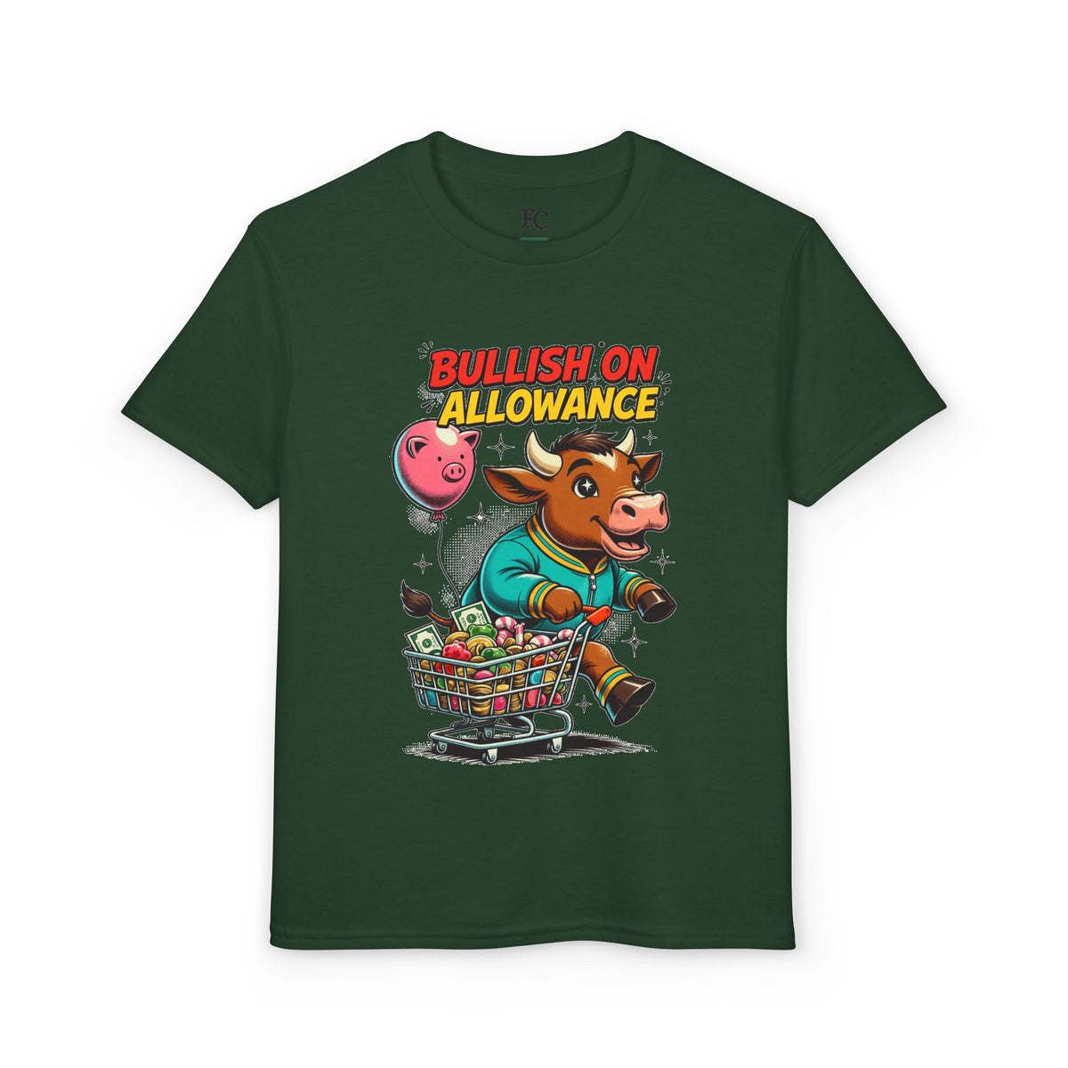 BULLISH ON ALLOWANCE. Youth Tee | Funny Finance Kids Clothing