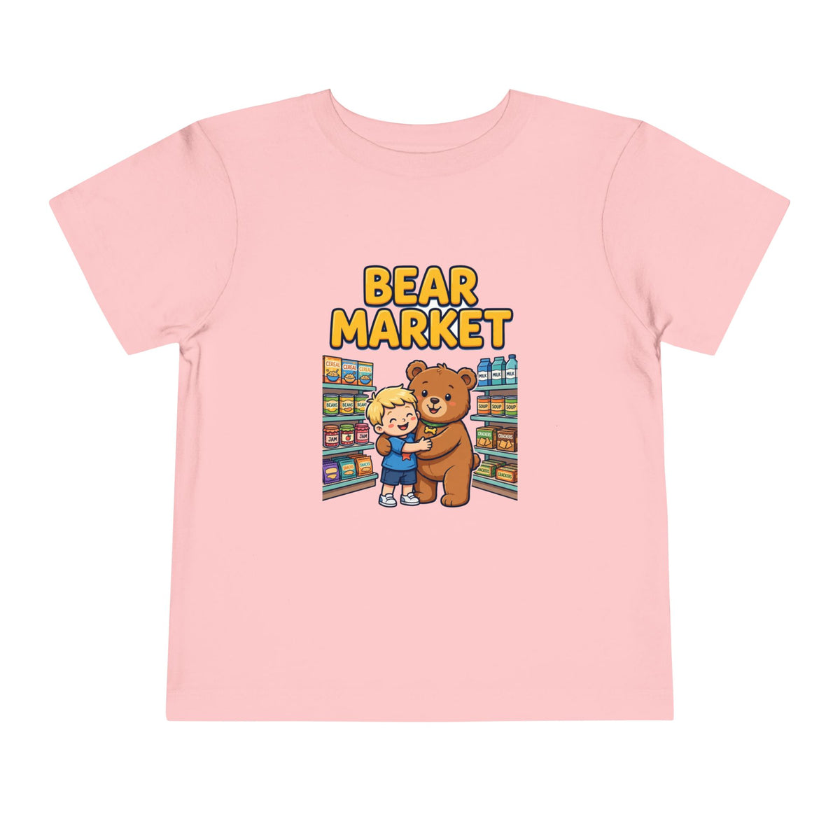 BEAR MARKET. Boys' Toddler Tee | Funny Finance Kids Clothing