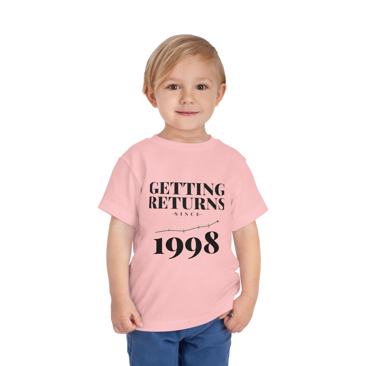 GETTING RETURNS SINCE [YEAR]. Toddler Tee | Personalized Funny Finance Kids Shirt